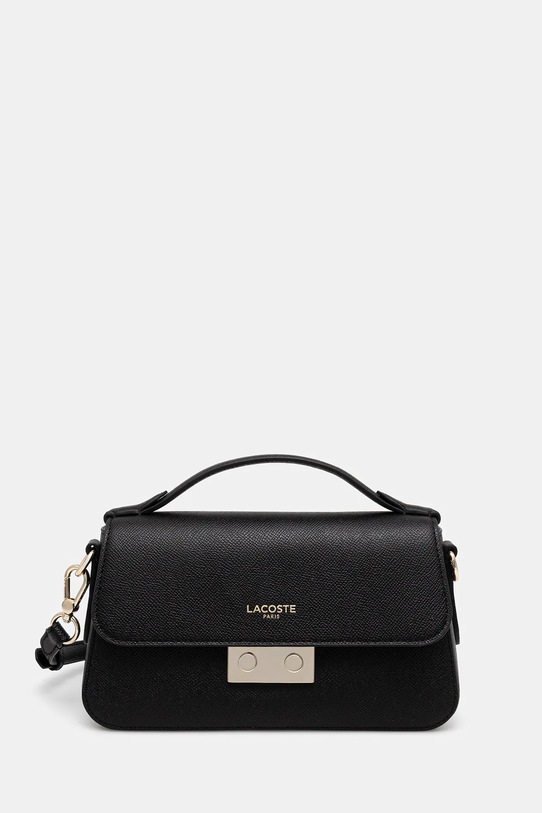 Lacoste torebka skórzana skóra licowa czarny NF5099PH