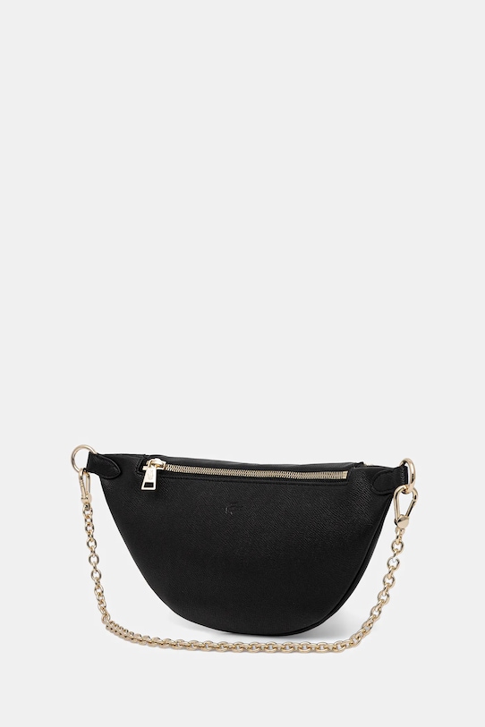 Doplnky Kožená kabelka Lacoste NF5098PH čierna