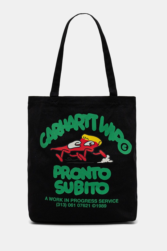 Хлопковая сумка Carhartt WIP Canvas Graphic Tote печать чёрный I033975.34IXX