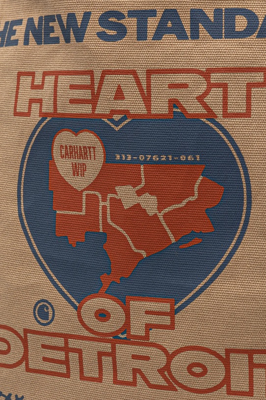 Carhartt WIP torebka bawełniana Canvas Graphic Tote I033975.34GXX brązowy