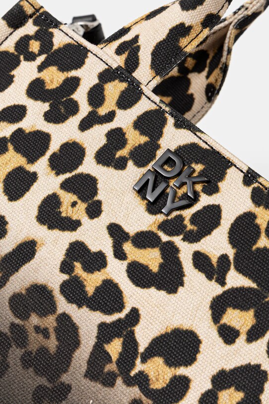 Dkny torebka bawełniana beżowy R52ALC80