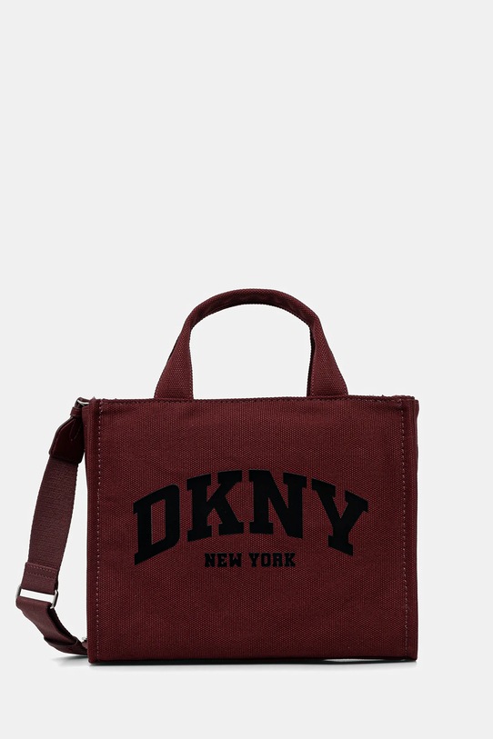 Dkny geantă de bumbac nu incape in A4 burgundia R41AOR57
