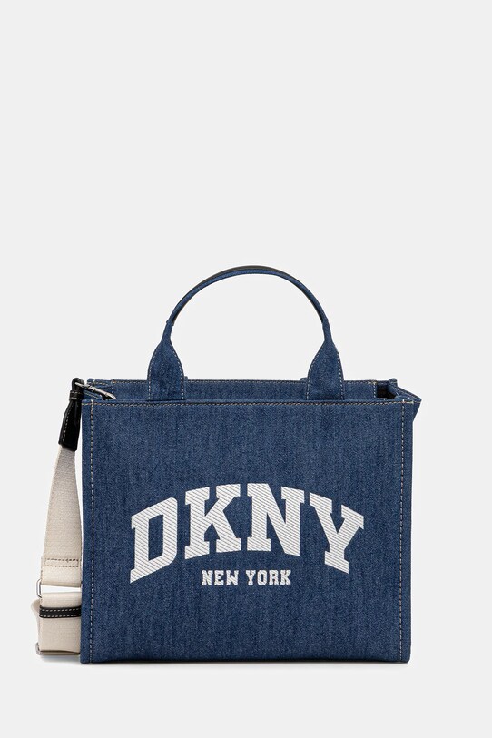 Dkny torebka jeansowa tekstylny niebieski R52ADR57