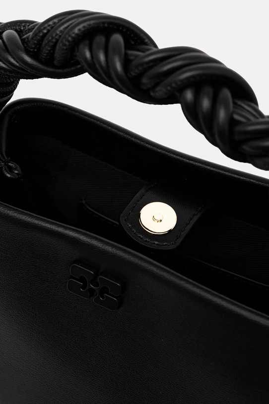 GANNI torebka skórzana Ganni Bou Bag Mini czarny A6946