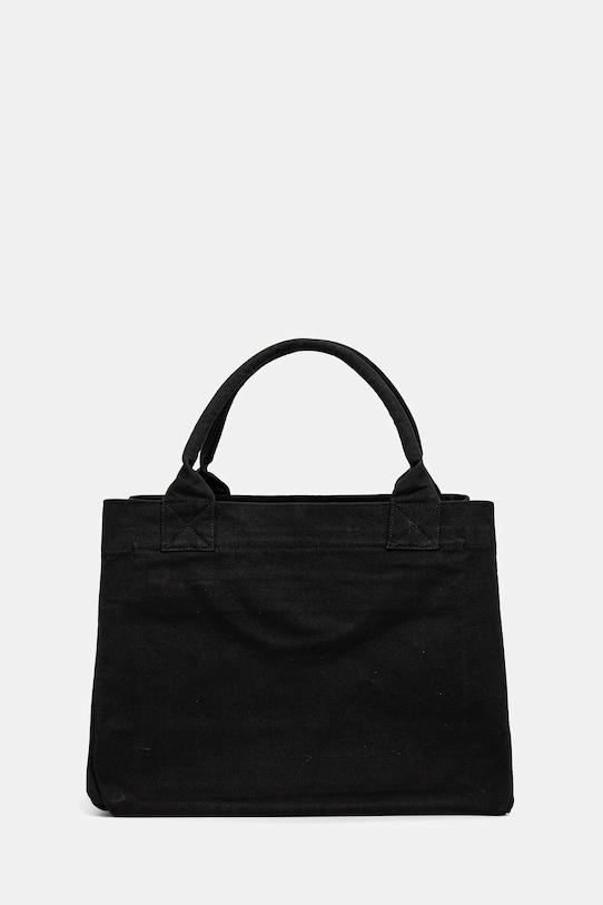 Accessori GANNI borsa a mano in cotone Shopper XXL Pocket Banana Print A6896 nero