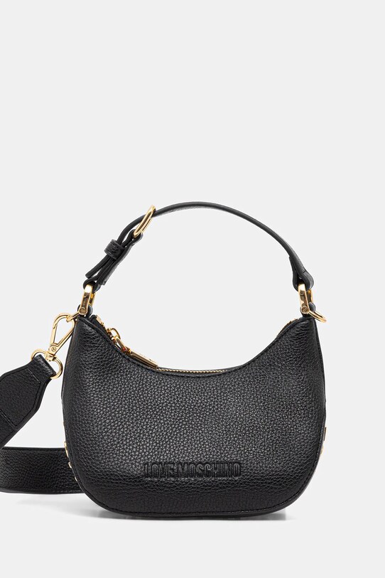 Love Moschino torebka nie mieści A4 czarny JC4019PP1NLT0000