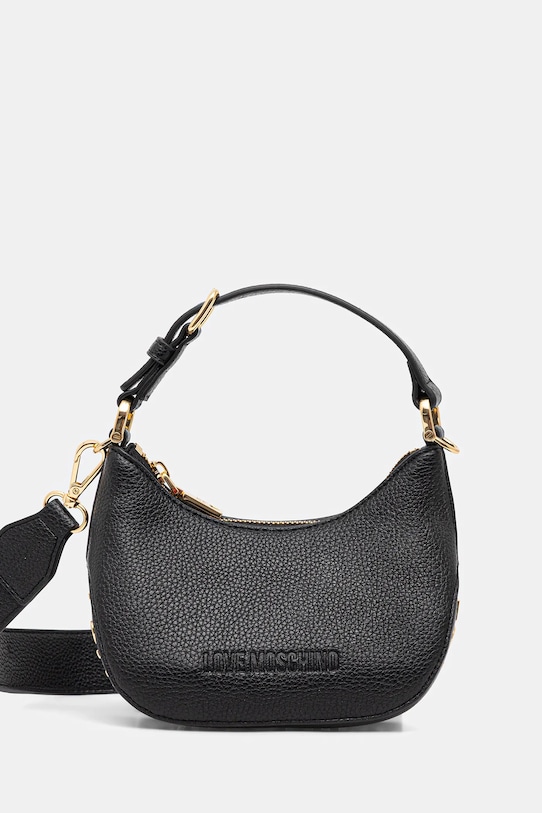 Love Moschino torebka nie mieści A4 czarny JC4019PP1NLT0000