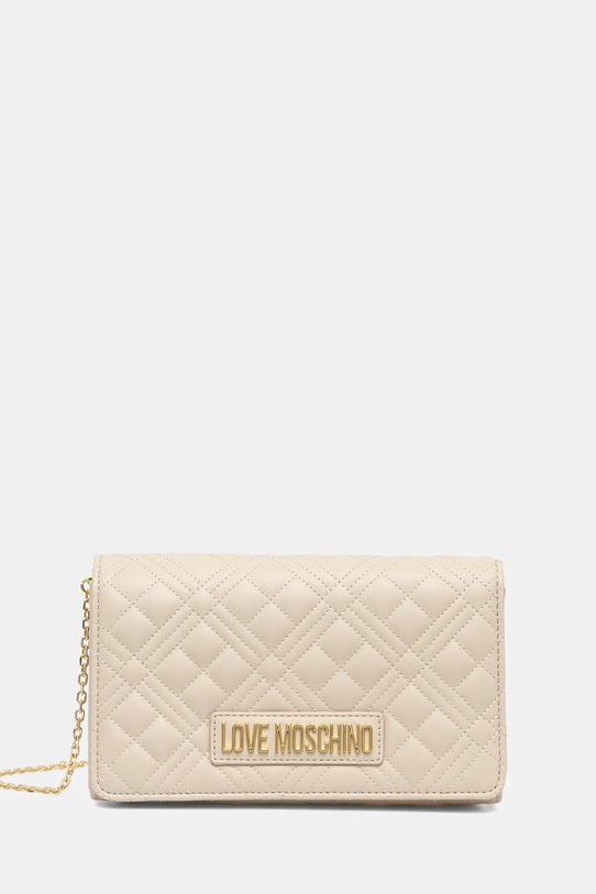 Love Moschino torebka nie mieści A4 beżowy JC4079PP1NLA0110