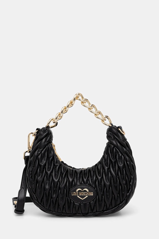 Love Moschino torebka nie mieści A4 czarny JC4014PP1NLH0000