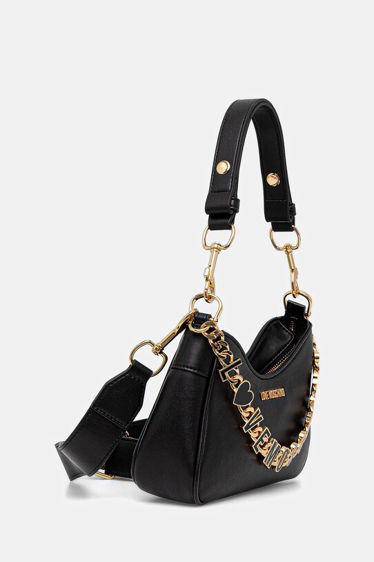 Akcesoria Love Moschino torebka skórzana JC4070PP1NL1300A czarny