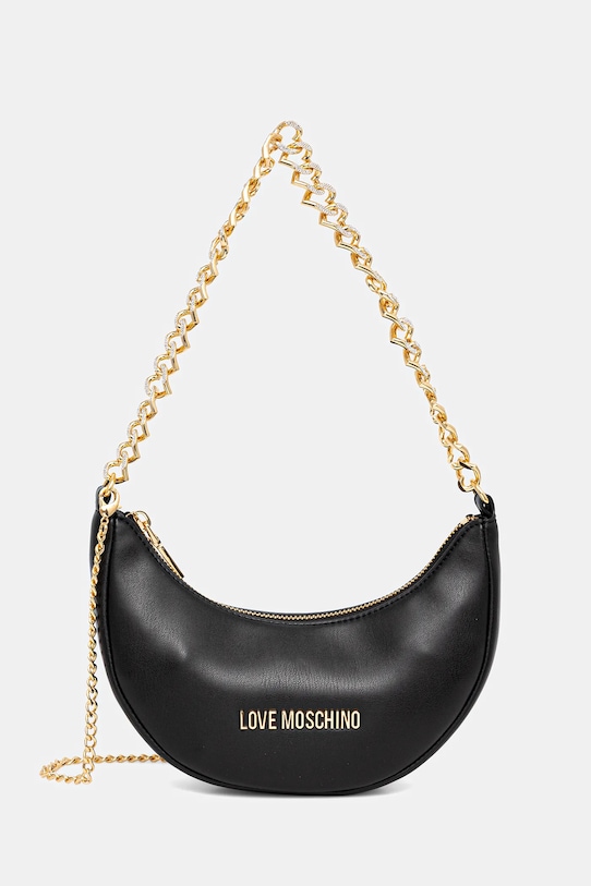 Love Moschino poșetă nu incape in A4 negru JC4094PP1NLU0000
