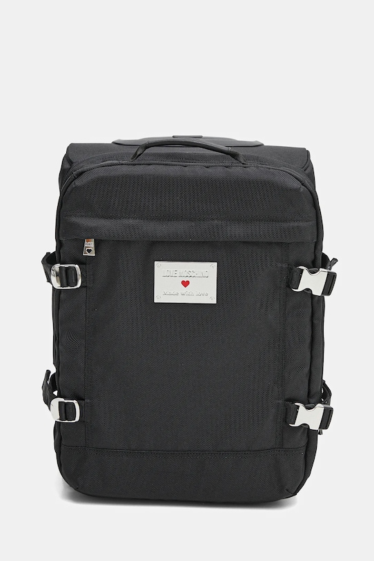 Love Moschino walizka mieści A4 czarny JC5110PP1NLN100A