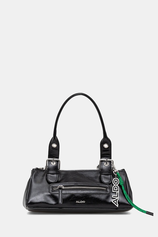Kabelka Aldo imitácia lakovanej kože čierna DARABELIA.001