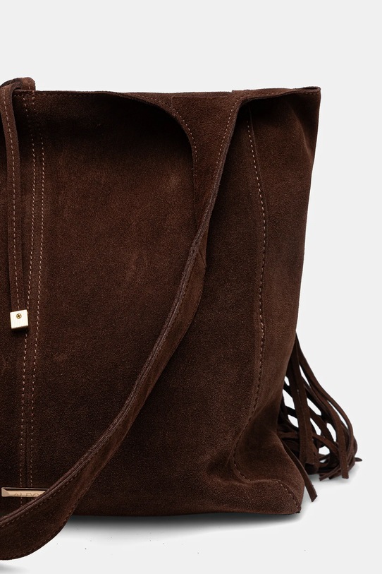 Accesorii Aldo geantă de mână din piele întoarsă ARROW.201 maro