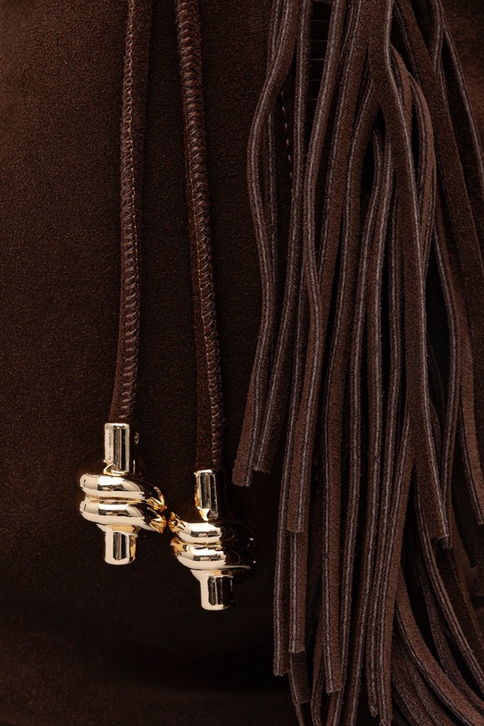 Aldo geantă de mână din piele întoarsă maro ARROW.201