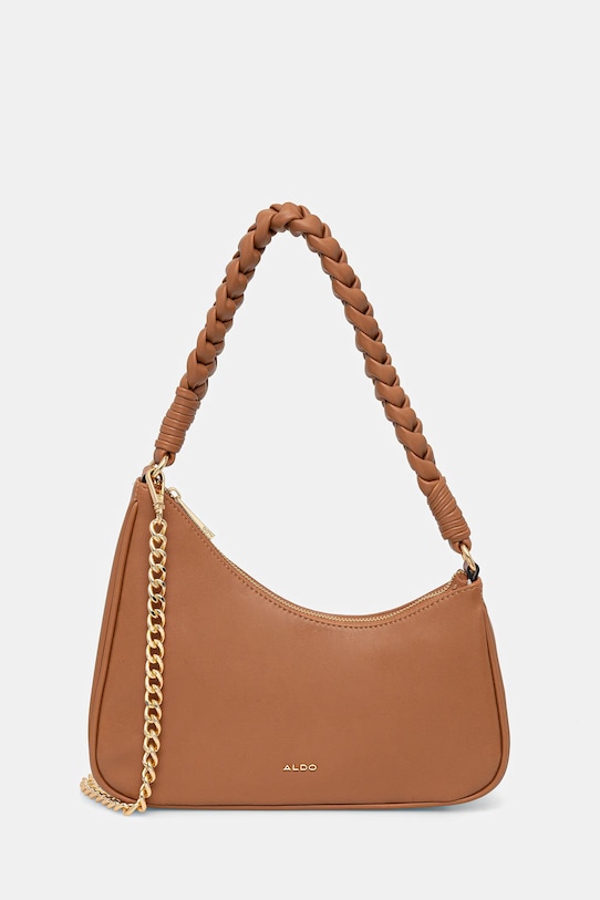 Τσάντα Aldo απομίμηση λείου δέρματος καφέ ETTARREE.231