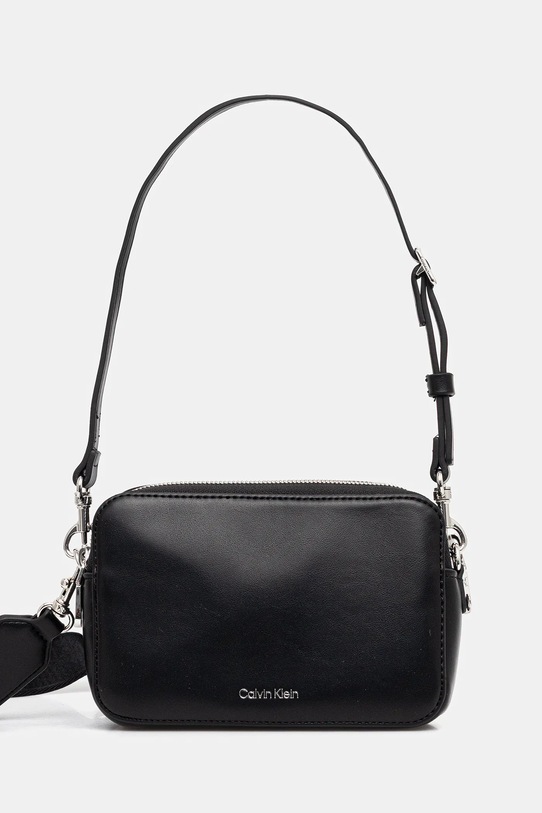 Calvin Klein torebka nie mieści A4 czarny LV04F3165G