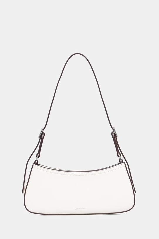 Doplňky Calvin Klein taška dámská z imitace kůže LV04F3170G bílá