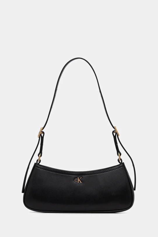 Kabelka Calvin Klein imitácia kože čierna LV04F3170G