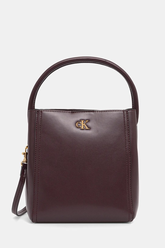 Calvin Klein torebka nie mieści A4 fioletowy LV04F3174G