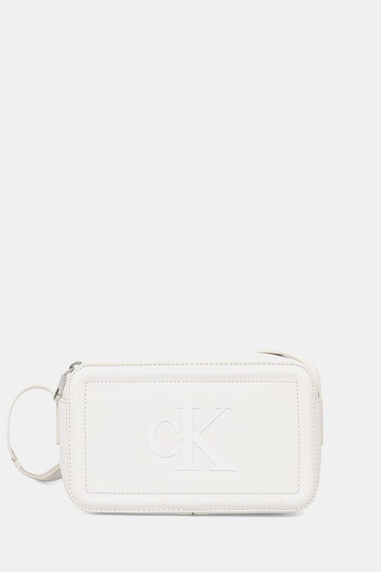Kabelka Calvin Klein hladký bílá LV04F3220G