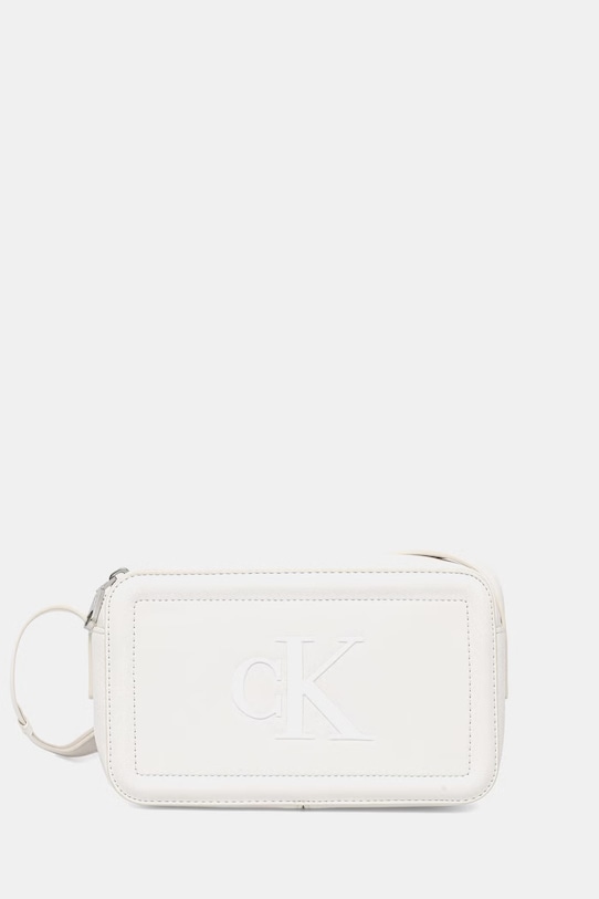 Kabelka Calvin Klein hladký bílá LV04F3220G