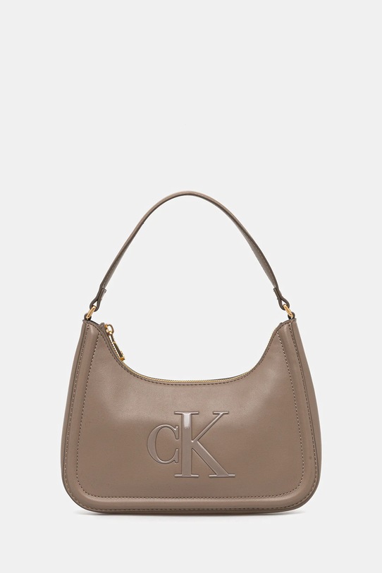 Calvin Klein torebka aplikacja beżowy LV04F3230G
