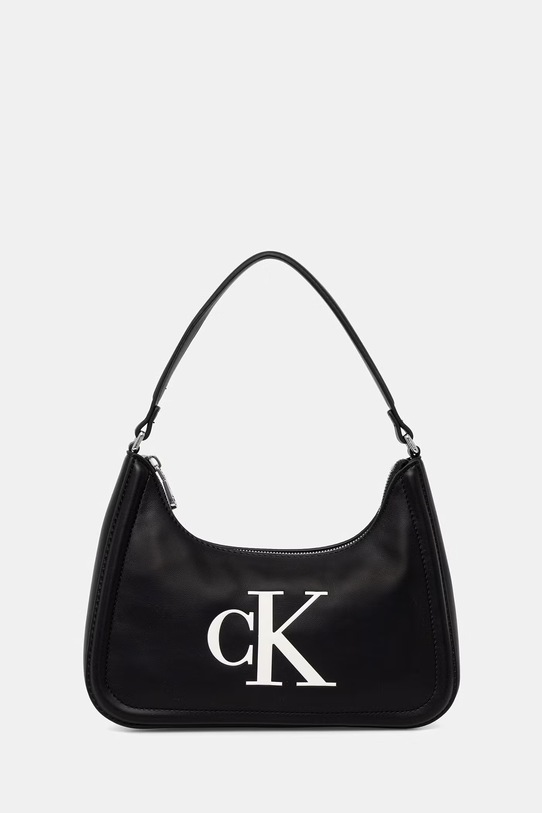 Calvin Klein baguette torbica ženska iz umetnega usnja črna LV04F3230G