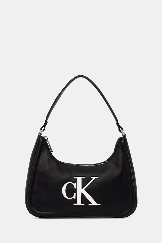 Calvin Klein baguette torbica ženska iz umetnega usnja črna LV04F3230G