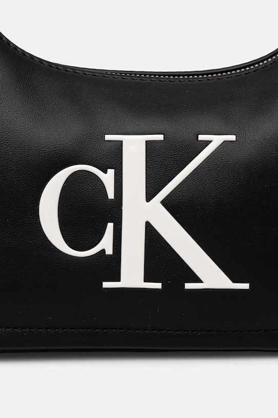 Calvin Klein baguette torbica ženska iz umetnega usnja črna LV04F3230G