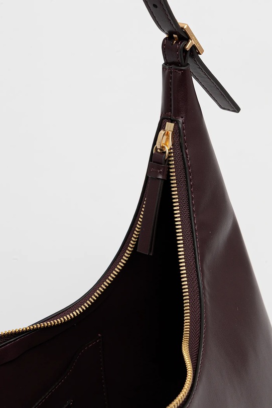 Calvin Klein torebka skórzana LV04F3262G bordowy