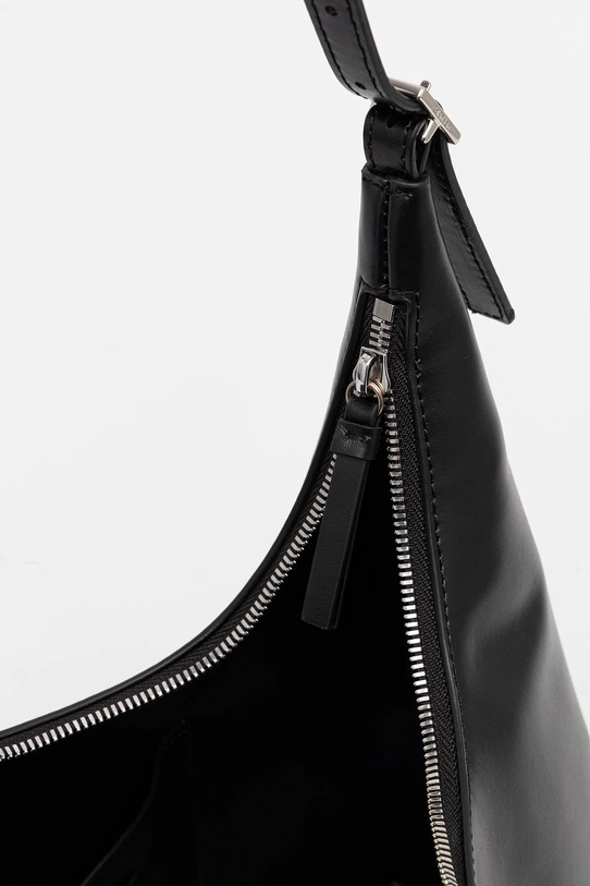 Kožená kabelka Calvin Klein LV04F3262G čierna