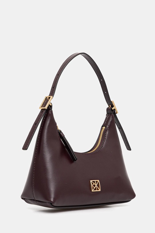 Calvin Klein torebka skórzana LV04F3263G fioletowy AW25