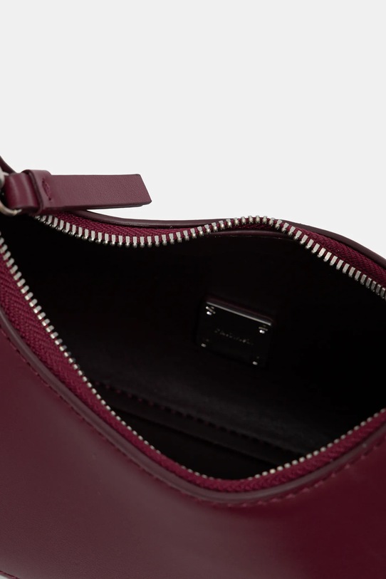 Usnjena torbica Calvin Klein LV04F3263G bordo