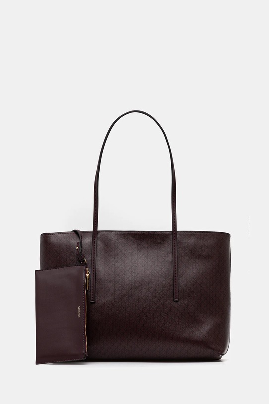 Calvin Klein poșetă incape in A4 maro LV04F3266G