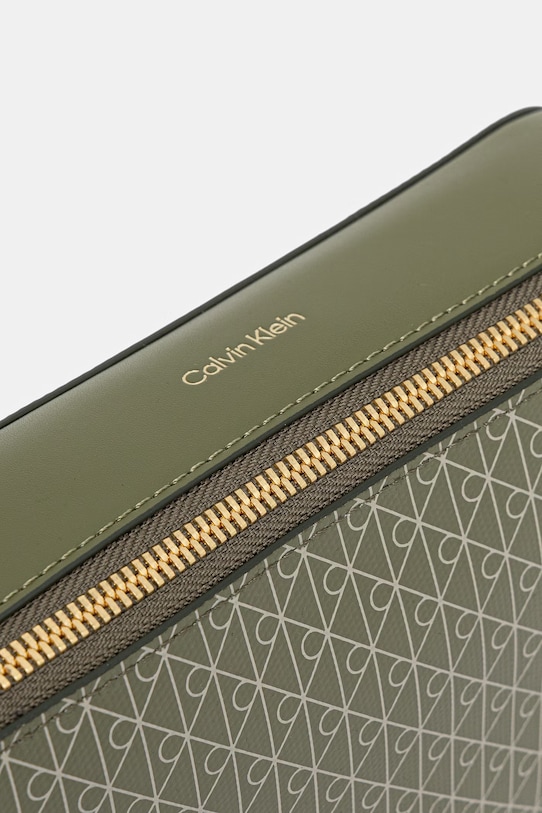 Calvin Klein crossbody kabelka dámska z imitácie kože zelená LV04F3268G