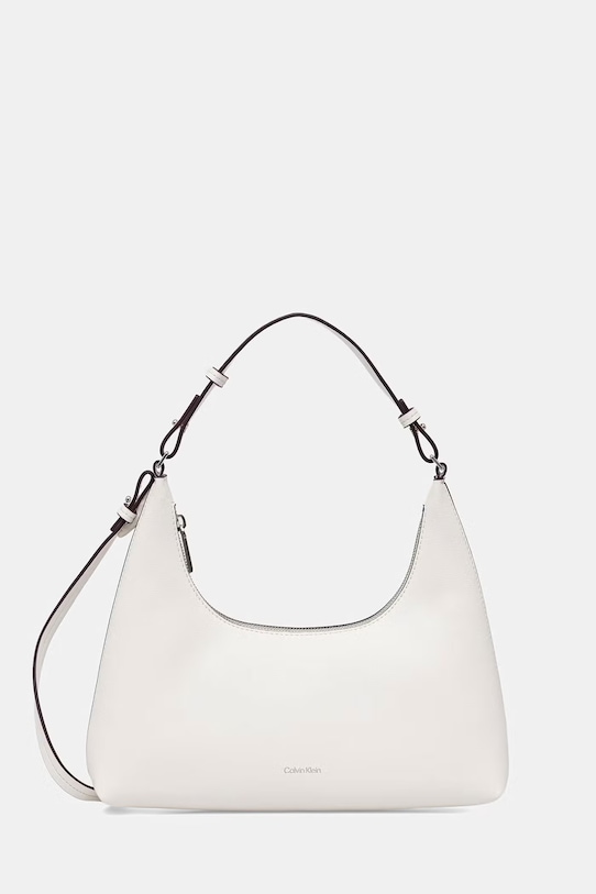 Calvin Klein kabelka dámska z imitácie kože biela LV04F3272G