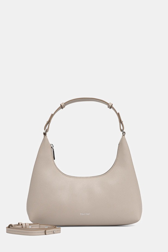 Τσάντα Calvin Klein απομίμηση λείου δέρματος μπεζ LV04F3272G