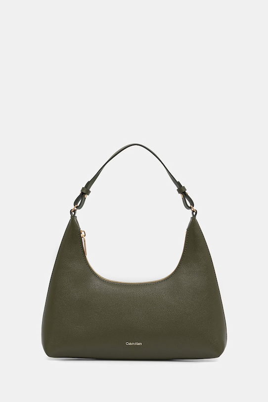 Calvin Klein kabelka dámska z imitácie kože zelená LV04F3272G
