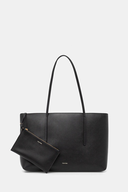 Calvin Klein torebka nie mieści A4 czarny LV04F3274G
