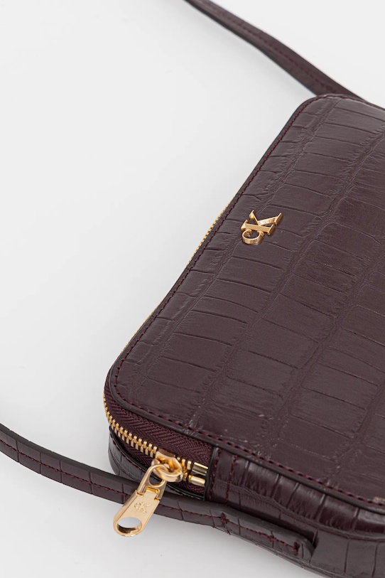 Akcesoria Calvin Klein torebka LV04F3285G bordowy