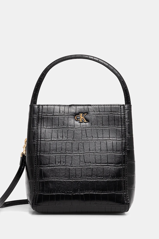 Calvin Klein poșetă uni negru LV04F3286G