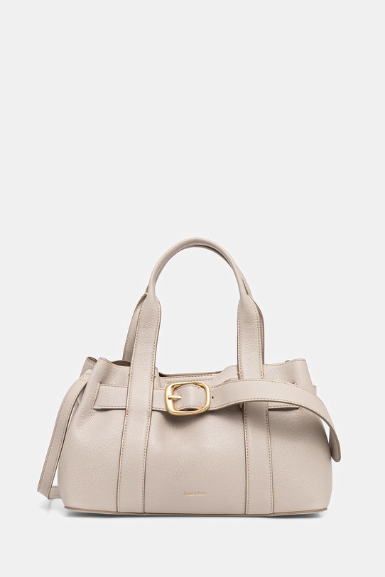 Calvin Klein torebka nie mieści A4 beżowy LV04F3295G