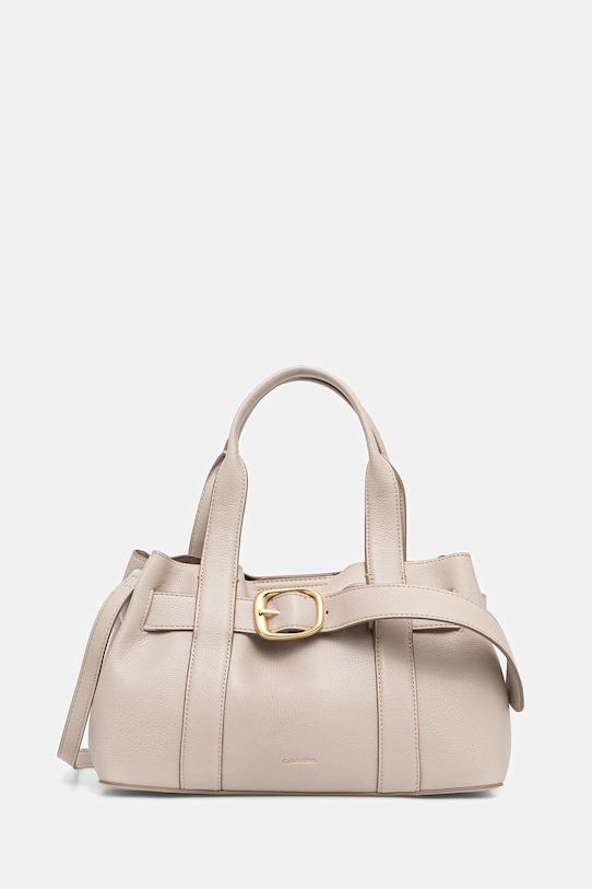 Calvin Klein torebka nie mieści A4 beżowy LV04F3295G