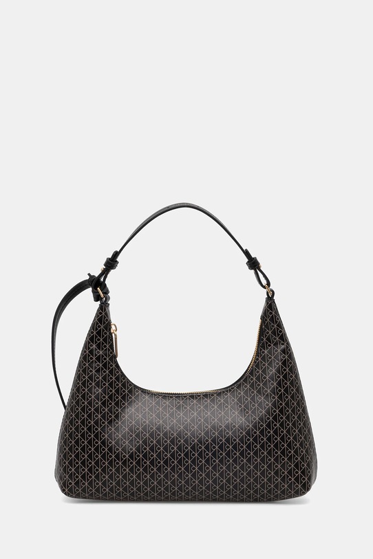 Τσάντα Calvin Klein απομίμηση λείου δέρματος καφέ LV04F3298G