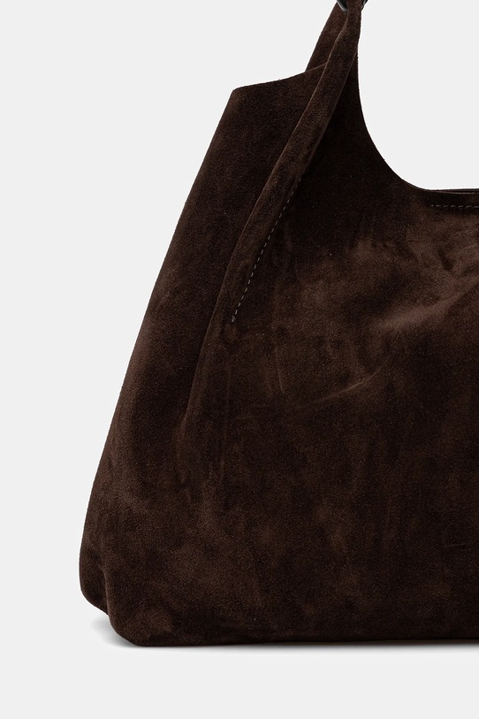 Accesorii Gianni Chiarini geantă de mână din piele întoarsă DUA BS.9780.CM maro