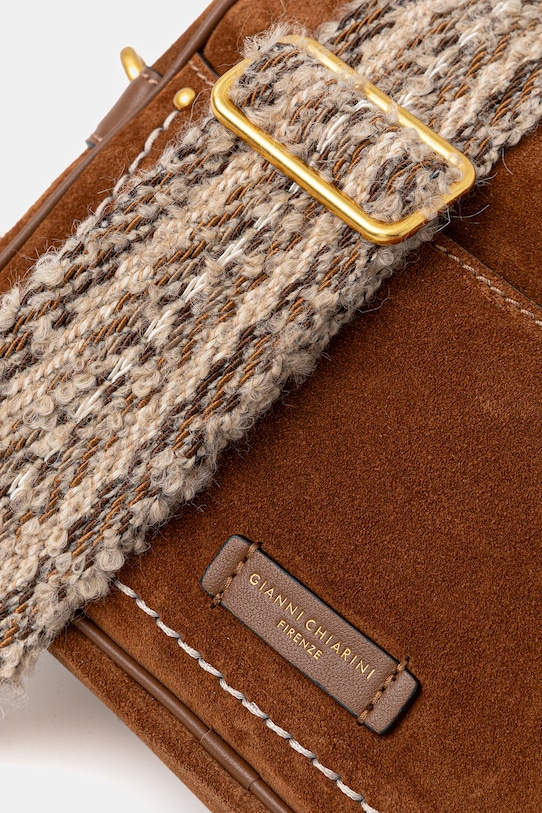 Gianni Chiarini torebka zamszowa NINA brązowy BS.12060.CM