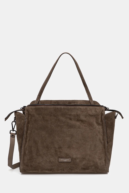 Gianni Chiarini geantă de mână din piele întoarsă JANIS uni maro BS.11246.CM