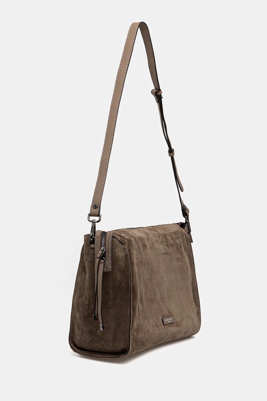 Gianni Chiarini geantă de mână din piele întoarsă JANIS BS.11246.CM maro AW25