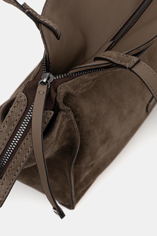 Gianni Chiarini geantă de mână din piele întoarsă JANIS BS.11246.CM maro